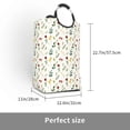thumbnail image 3 of Lsque Mini Wildflower Watercolor Laundry Basket, Laundry Hamper, Dirty Clothes Hamper for Laundry, Collapsible, Waterproof Laundry Baskets with Aluminum Handles for Laundry, Dorm, Family, 3 of 6