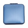 thumbnail image 1 of Ofertas Únicas 1 Pc Espejo de Maquillaje Plegable Grande para Mujeres para Viajes Vacaciones Azul Acero Inoxidable Vidrio, 1 of 3