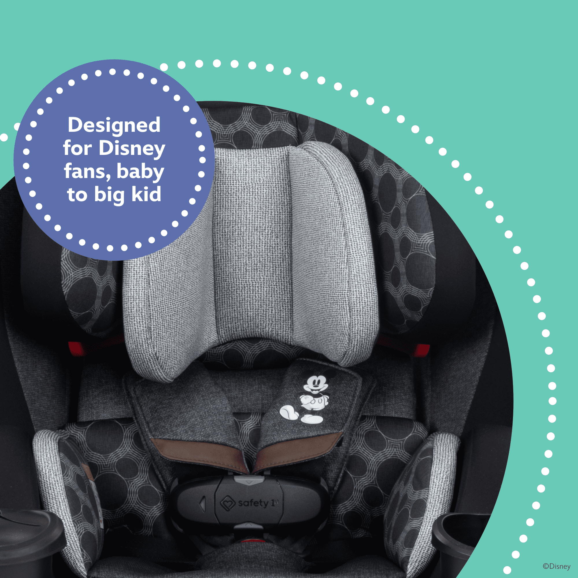 Disney Baby EverSlim 4-in-1 Convertible Car Seat