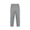 thumbnail image 5 of Stamzod Cargo Capris for Women Summer Solid Color High Waisted Cropped Pants Casual Fitting Plus Size Capris Cargo Pants with Poket Gray A L, 5 of 7