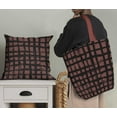 thumbnail image 4 of Soimoi Brown Viscose Chiffon Fabric Check Check Print Fabric by the Yard 42 Inch Wide, 4 of 4