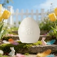 thumbnail image 4 of Lilixerw Handcrafted Ceramic Easter Egg Ornament with Small Floral Design,Tabletop Home Decor for Living Room,Shelf,Desk,Spring Festival Ornament,Centerpiece Craft Gift,4.3x3.6 inch,Pink, 4 of 6
