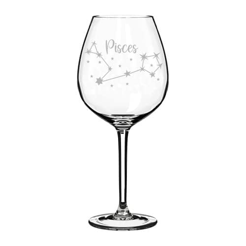 oz Jumbo Wine Glass Goblet Star Zodiac Horoscope Constellation Pisces Walmart Com