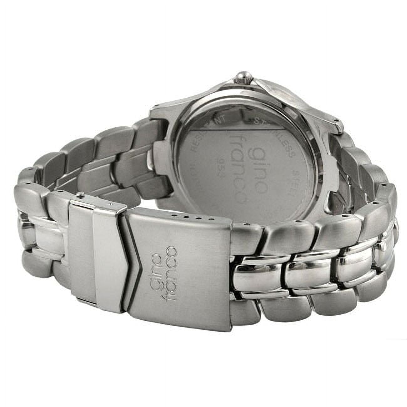 gino franco Men's 981BK Marina Round Stainless Steel
