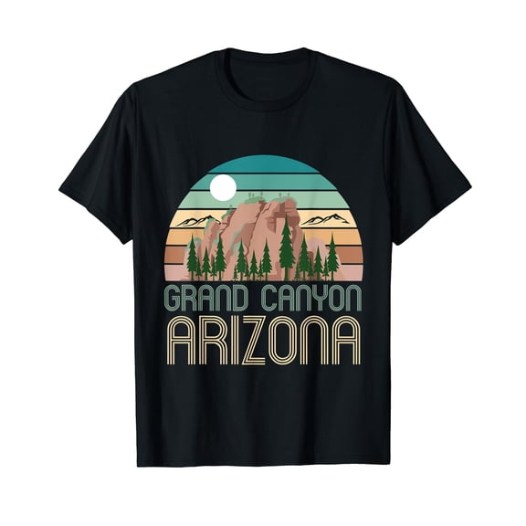 Retro Grand Canyon National Park Artistic Nature & Mountains T-Shirt