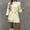Beige, variant on Women Two Piece Outfits Business Casual Blazer Suit Two Work Office Jacket Suits Shorts Suit Set Black XL