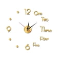 thumbnail image 1 of Reloj de pared 3D DIY con superficie de espejo sin marco, reloj de pared grande, decoración del hogar para sala de estar, dormitorio, oficina en casa, habitación de niños, hotel, cafetería, bar,, 1 of 5