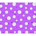thumbnail image 2 of CafePress - Cute Volleyball Pattern Purple Throw Blanket - Soft Fleece Throw Blanket, 50"x60" for All Ages, 2 of 2