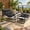 Black/Beige Ottoman, variant on HomeMiYN Upgraded Patio Outdoor Lounge Chair, Oversized Comfy Sling Recliner Chair, With Support 500lbs Extra Thick Puffy Cushion, Modern Outside Furniture For Backyard, Garden, Porch, Poolside