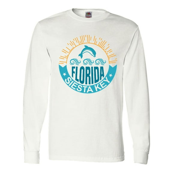 Inktastic Siesta Key Florida Beach Vacation Long Sleeve T-Shirt