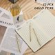 thumbnail image 4 of 12 PCS Gold Slim Ballpoint Pens Black Ink 1 mm Medium Point Metallic Retractable Pens for Students Teachers Office, 4 of 5