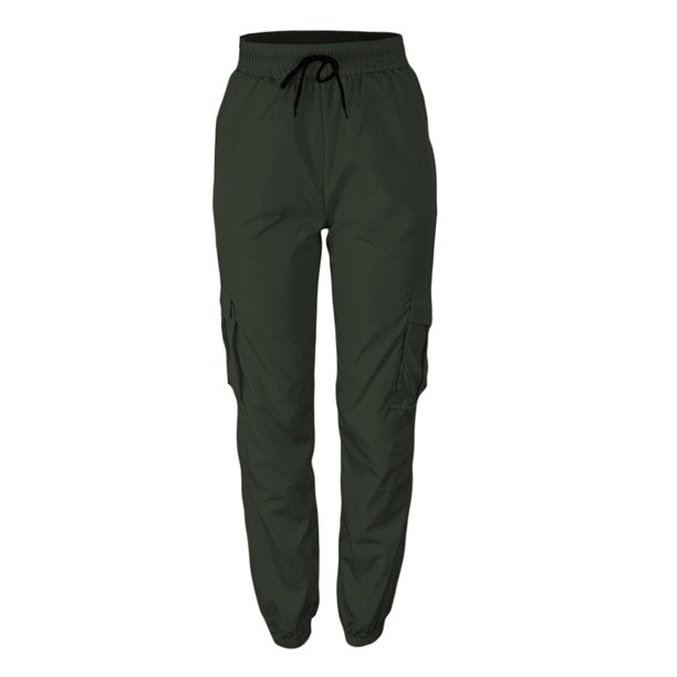 Gibobby Pantalones deportivos tipo cargo para mujer 2023 Pantalones cargo Mujer Ropa holgada de ajuste relajado Pantalones negros Cintura alta Cremallera(Verde,G)