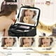 thumbnail image 3 of Actualizar Estuche de maquillaje con lupa de 10 aumentos,Cosmetiquera con espejo y luz led con 3 ajustes de color,Gran capacidad y impermeable,estuche para maquillaje con Divisores Ajustable y Sensor, 3 of 7