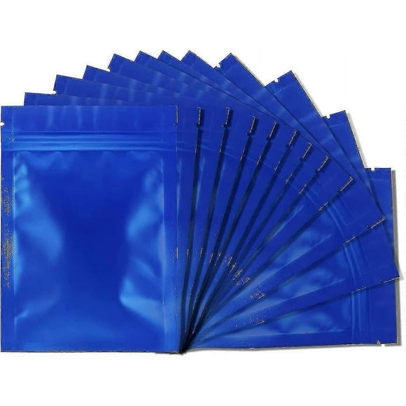 Smell Proof Bags -resealable Mylar Bags Foil Pouch Bag Flat Bag Matte Black