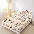 thumbnail image 4 of Homewish Skeleton Skull Child Full Size Sheets, Cartoon Rustic Animal Bed Sheets, Tribal Western Theme Sheet Sets, Ultra Soft Bedroom Decor, 4pcs, 4 of 7