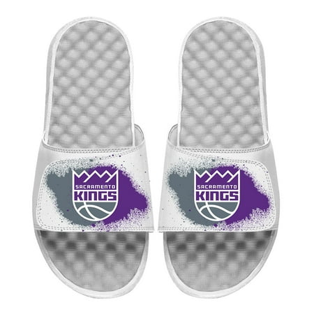 

Men s ISlide White Sacramento Kings Spray Paint Slide Sandals