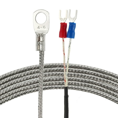Temperature Sensor Cable - K Type Temperature Sensor Probe 2M Cable Thermocouple 32~752°F(0~400°C)