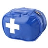 Camping PVC Portable Health Care Emergency First Aid Kit Storage Bag Royal Blue