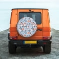 thumbnail image 6 of Rateoe Rose Flowers Pattern Tire Cover Wheel Protectors Weatherproof Wheel Covers Universal Fit for Trailer Rv SUV Truck Camper Travel Trailers Accessories-15 inch, 6 of 6