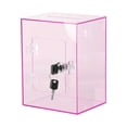 Lockable Clear Piggy Bank, Large Acrylic Savings Box with Key ...
