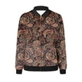 thumbnail image 5 of Sudadera informal de manga larga con capucha y chaquetas para mujer Sudadera holgada de manga larga con cremallera Chaqueta informal de béisbol de punto grueso Chaqueta de poliéster para mujer, 5 of 5
