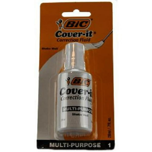 Product Of Bic, CoverIt Correction Fluid, Count 1 School Supply