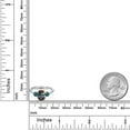 thumbnail image 6 of Gem Stone King 10K Two Tone Gold Green Mystic Topaz and London Blue Topaz Engagement Ring for Women | 2.96 Cttw | Oval 9X7MM | Gemstone November Birthstone | Size 9, 6 of 6