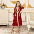 thumbnail image 7 of breaise Muslim Dress for Kids Girls Long Sleeve Lace Prayer Dress Ethnic Style Long Robe Dress, 7 of 7