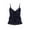 Blue, variant on Rhuody Tank Tops Women Spaghetti Strap Round Neck Elegant Ruffled Camisole Top Retro Wear 4Xl Blue