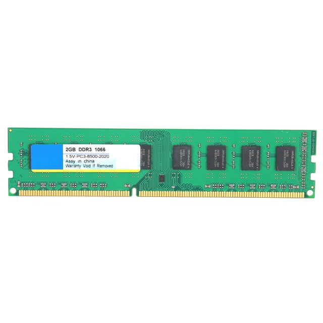 Módulo de Memoria, Memory para Computadora de Escritorio DDR3 PC3-8500, 2GB 1066 Mhz 1,5 V 240PIN, Compatible para AMD, Componente Electrónico, Jugar Juegos/Trabajar, Disipación de Calor Rápida(2G) Ecomeon no