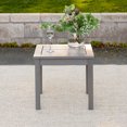 thumbnail image 4 of Manor Park Acacia Wood Outdoor Patio End Table, Grey Wash, 4 of 6