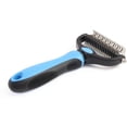 thumbnail image 4 of Pet Grooming Brush - Double Sided Shedding and Dematting Undercoat Rake Comb for Dogs and Cats,Extra Wide, 4 of 7