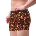 thumbnail image 2 of Yiaed Warm Plants and Mushrooms Print Men's Soft Cotton Boxer Shorts Breathable Boxers Underwear Moisture-Wicking Underwear Stretch Boxer Briefs for Man-Small, 2 of 5
