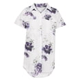 thumbnail image 3 of Summer Hawaiian Shirts for Women Button Up High Low Casual Blouse Short Sleeves Beach Pockets T-Shirt Side Slit Tunic Tops, 3 of 4