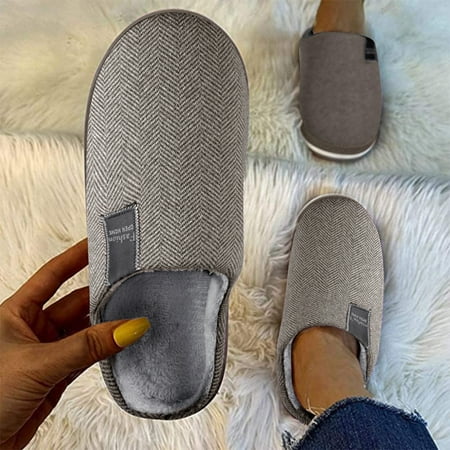 

Feiboyy Men s Women s Indoor Home Shoes Warm Shoes Soft-soled Cotton Slippers