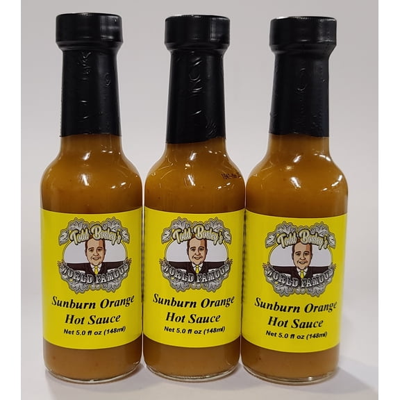 Todd Bosley's World Famous Sunburn Orange Hot Sauce (3 Pack)