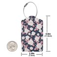 thumbnail image 4 of Junzan Leaves Flower for Luggage Tags,Leather Luggage Tags for Suitcases Travel Tags Privacy Cover ID Label with Stainless Steel Loop for Travel Bag Suitcase-1, 4 of 5