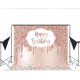 thumbnail image 4 of Fondo de fiesta de cumpleaños rosa dorado con diamantes brillantes, fondo de feliz cumpleaños para niñas, dulces 16, 18, 21, decoraciones para fiesta de cumpleaños, suministros para mesa de pastel, pancarta de 7x5 pies Rojo Verde, 4 of 5