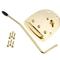 thumbnail image 2 of Juego de puente de trémolo para guitarra eléctrica con tornillo de reemplazo directo, puente de trémolo, conjunto de trémolo resistente para guitarra Oro, 2 of 8