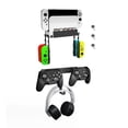 thumbnail image 1 of Soporte de montaje en pared, soporte para auriculares Gamepad que ahorra espacio para interruptor/interruptor OLED, 1 of 9