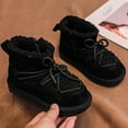 thumbnail image 5 of BFHHYA Boys Girls Winter Boots Faux Furry First-Walker Soft Warm Shoes Snow Shoes Outdoor with Laces & Side Zipper, for Winter Playdates & Daily Wear, 5 of 5
