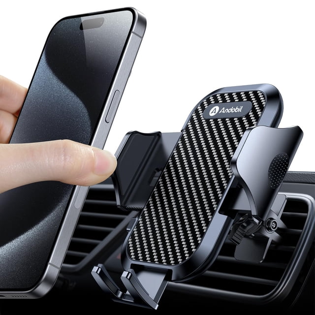 Soporte para teléfono de coche, clip de metal macizo andobil para iPhone