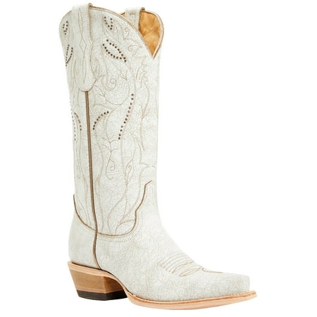 

Idyllwind Women s Sweet Tea Crackle Tall Western Boot Snip Toe White 9 M US