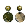 thumbnail image 3 of AeraVida Versatile Natural Abalone Shell Double Linked Circles Post Drop Dangle Earrings, 3 of 5
