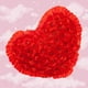thumbnail image 3 of Cojín de peluche de 39 x 50 cm con diseño de rosa decorativa, ideal como regalo de San Valentín, color rojo, 3 of 7
