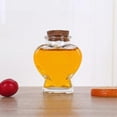 thumbnail image 1 of Empty Mini Glass Heart-Shaped Bottles with Cork Stoppers, Decorative Glass Bottles with Cork Lid,Small Glass Bottles Jars for DIY Art Crafts Projects, 1 of 5