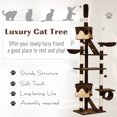 thumbnail image 4 of 94"-102" Huge Cat Tree Ceiling High Cat Tower Brown, 4 of 8