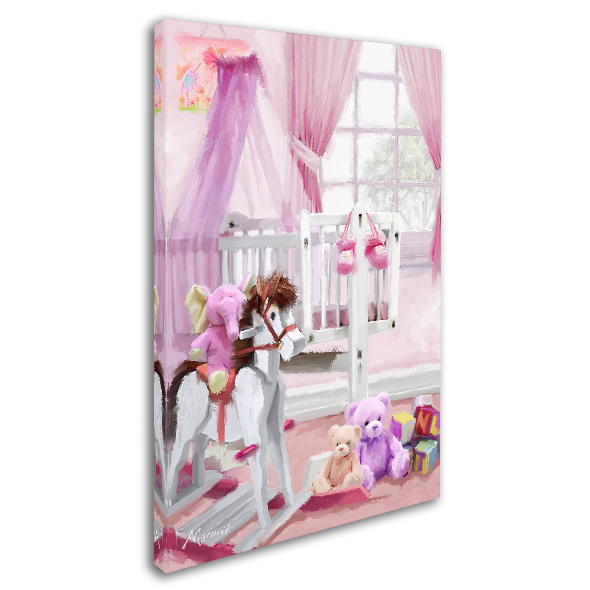 Trademark Fine Art 'Baby Girl's Cot' Canvas Art by The Macneil Studio