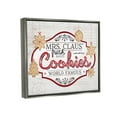 thumbnail image 3 of Stupell Industries Vintage Mrs. Claus Cookies Sign Graphic Art Luster Gray Floating Framed Canvas Print Wall Art, Design by Jennifer Pugh, 3 of 6