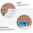 thumbnail image 5 of IDEANATEGRATE 5Pcs 3D Brick Pattern Wall Sticker Removable Brick Wallpaper For Living Room Simple Style, 5 of 8